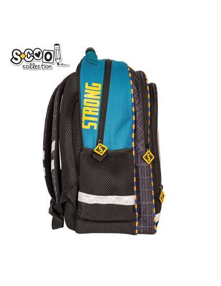 SC2128,Ghiozdan ergonomic POWER, 40.5x29x13.5 cm - S-COOL SC2128,Ghiozdan ergonomic POWER, 40.5x29x13.5 cm - S-COOL