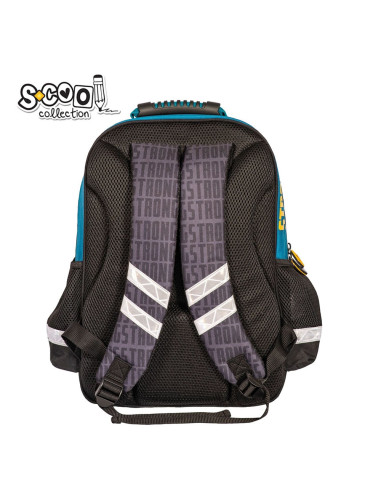 SC2128,Ghiozdan ergonomic POWER, 40.5x29x13.5 cm - S-COOL SC2128,Ghiozdan ergonomic POWER, 40.5x29x13.5 cm - S-COOL