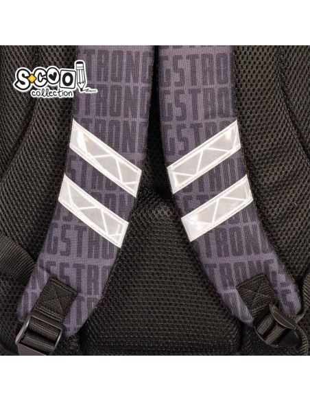 SC2128,Ghiozdan ergonomic POWER, 40.5x29x13.5 cm - S-COOL SC2128,Ghiozdan ergonomic POWER, 40.5x29x13.5 cm - S-COOL