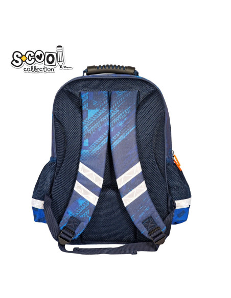 SC2129,Ghiozdan ergonomic BASKETBALL, 40.5x29x13.5 cm - S-COOL
