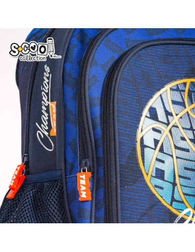 SC2129,Ghiozdan ergonomic BASKETBALL, 40.5x29x13.5 cm - S-COOL