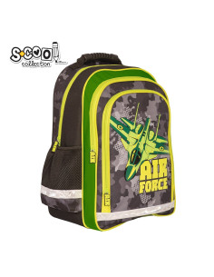 SC2130,Ghiozdan ergonomic AIR FORCE, 40.5x29x13.5 cm - S-COOL 2