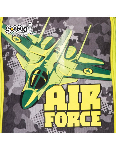 SC2130,Ghiozdan ergonomic AIR FORCE, 40.5x29x13.5 cm - S-COOL SC2130,Ghiozdan ergonomic AIR FORCE, 40.5x29x13.5 cm - S-COOL