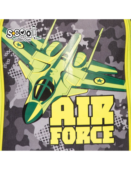 SC2130,Ghiozdan ergonomic AIR FORCE, 40.5x29x13.5 cm - S-COOL SC2130,Ghiozdan ergonomic AIR FORCE, 40.5x29x13.5 cm - S-COOL