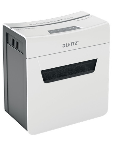 80900000,Distrugator manual documente Leitz IQ Protect 6X, 6 coli, P4, cross-cut (tip confeti), cos 10 litri, alb, Leitz "880900