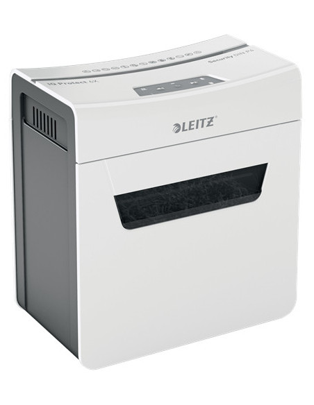 80900000,Distrugator manual documente Leitz IQ Protect 6X, 6 coli, P4, cross-cut (tip confeti), cos 10 litri, alb, Leitz "880900