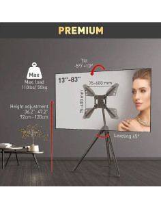 DTP410,Barkan Portable Tripod Floor Sta 13"-83" "DTP410" 2