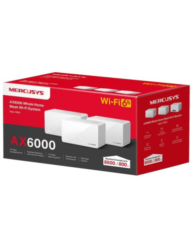HALO H90X(3-PACK),Router wireless TP-Link Mercusys Halo H90X, 3x LAN, 3 bucati