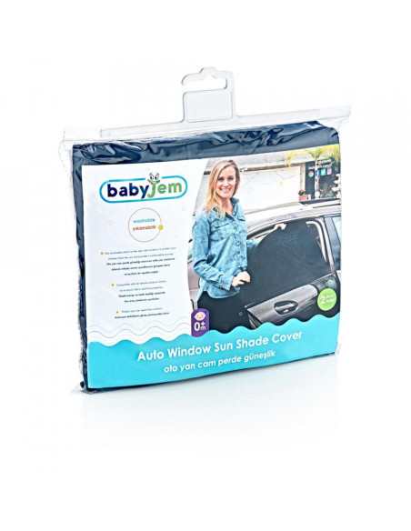 UP-bj_5322,Set 2 bucati parasolar auto BabyJem Sun Shade Cover (Model: 82x50 cm)
