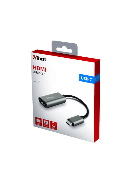 ADAPTOR TRUST USB-C TO HDMI SILVER "23774" (include TV