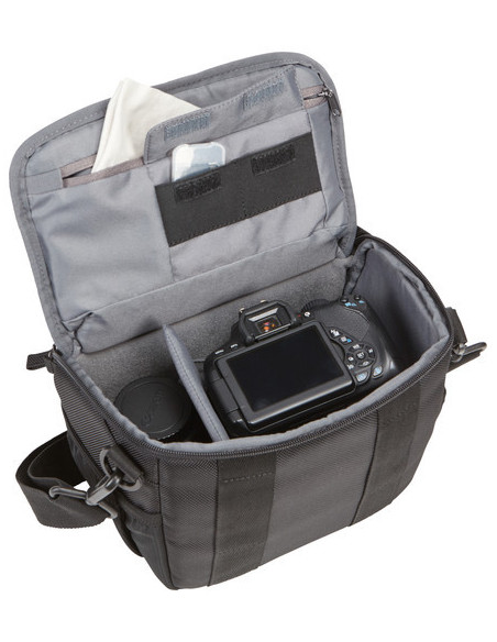 BRCS-103 BLACK,GEANTA pt. camera DSLR, CASE LOGIC, Bryker, buzunar frontal | buzunar intern | buzunar lateral x 2, curea detasab