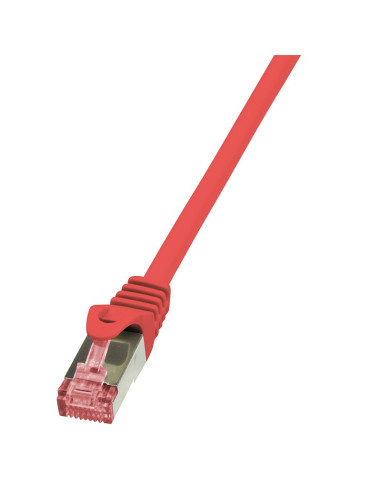RY-CQ2034S,PATCH CORD S/FTP LOGILINK Cat6, LSZH, cupru, 1 m, rosu, AWG27, dublu ecranat "CQ2034S"