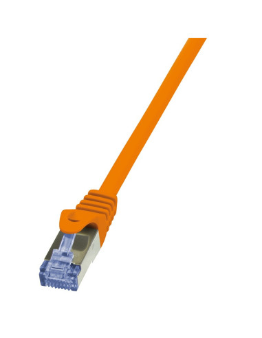 RY-CQ3018S,PATCH CORD S/FTP LOGILINK Cat6a, LSZH, cupru, 0.25 m, portocaliu, AWG26, dublu ecranat "CQ3018S"