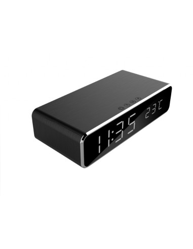 DAC-WPC-01,CEAS digital + ALIMENTATOR wireless GEMBIRD, display LCD ora/data/alarma/temperatura, black, "DAC-WPC-01"