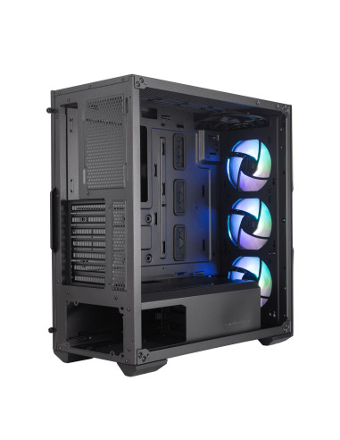 MCB-D500D-KGNN-S01,CARCASA Cooler Master, Middle Tower, E-ATX, "MasterBox TD500", fara sursa, sticla securizata, 3 x fan, USB 3.