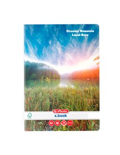 9487870,Caiet Herlitz, A4, 60 file 70g/mp, Dictando, motiv Discover Romania, 1 buc. 2