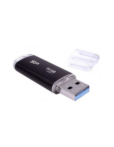 USB Flash Drive SP, Blaze B02, 3.2, 64GB, Negru