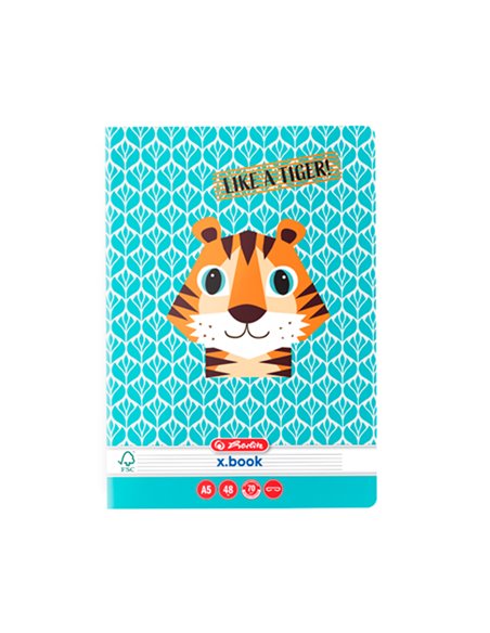 9492480,Caiet Herlitz A5 48 file, dictando, motiv Cute Animals, 1 buc.