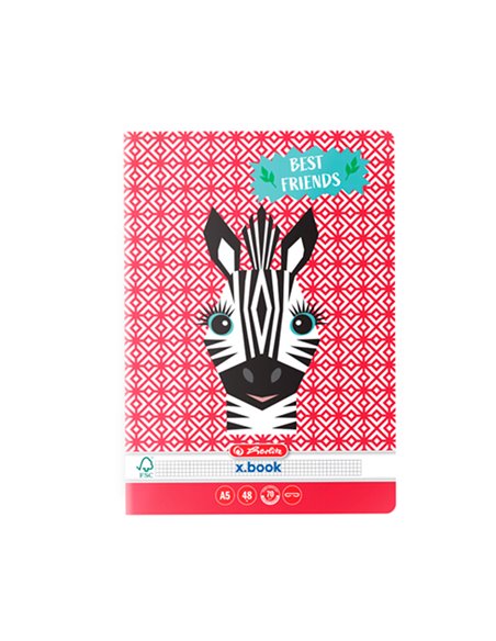 9492490-10,Set 10 x Caiete Herlitz A5 48 file, Matematica, motiv Cute Animals