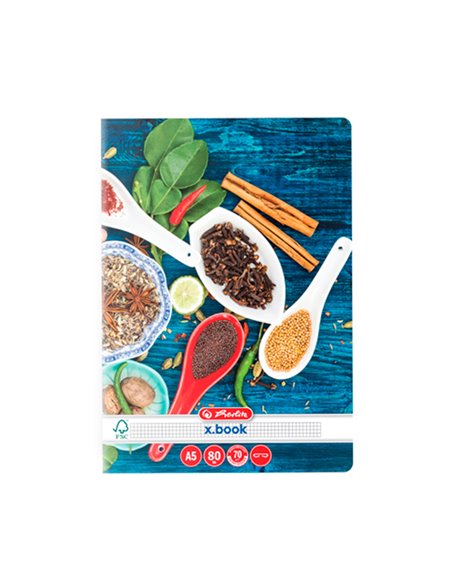 9480820,Caiet Herlitz A5 80 file matematica, Motiv Spices, 1buc. 9480820,Caiet Herlitz A5 80 file matematica, Motiv Spices, 1buc.