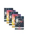 9488010-5,Set 5 x Caiet Herlitz A4 80 file Dictando 70g/mp, Motiv Fotbal