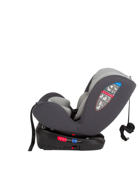 JU1200-TT-03,Scaun Auto Juju Total rotativ 360, Gri