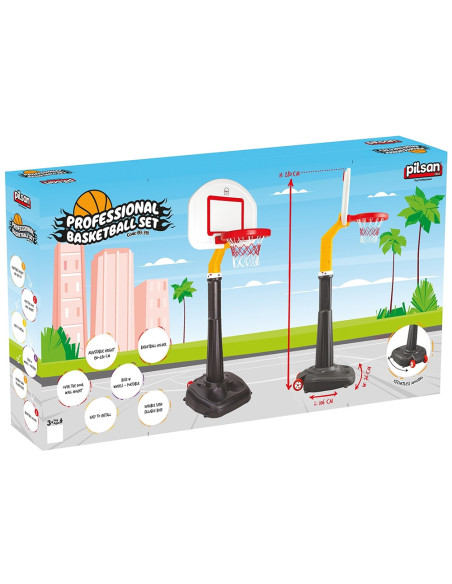 PL-03-391,Panou cu stativ si cos baschet pentru copii Pilsan Professional Basketball Set