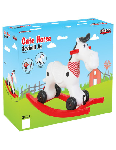 PL-07-912,Balansoar pentru copii Pilsan Cute Horse white