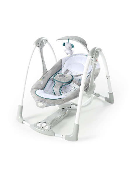 BB-12055,Ingenuity - Leagan portabil ConvertMe Swing 2 Seat Battery-Saver, Nash