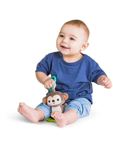 BB-9179M,Bright Starts - Jucarie plus Maimutica pentru carucior Tug Tunes