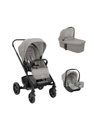 BB-A1201PAPEB000SET3,Joie – Carucior multifunctional 3 in 1 Chrome Pebble