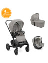 BB-A1201PAPEB000SET3,Joie – Carucior multifunctional 3 in 1 Chrome Pebble