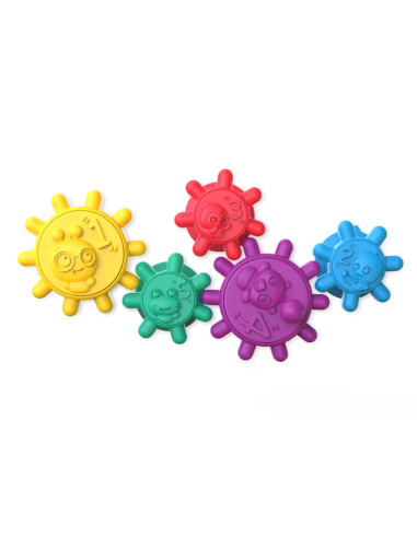 BB-12488,Baby Einsten - Set jucarii senzoriale Ventuzele vesele