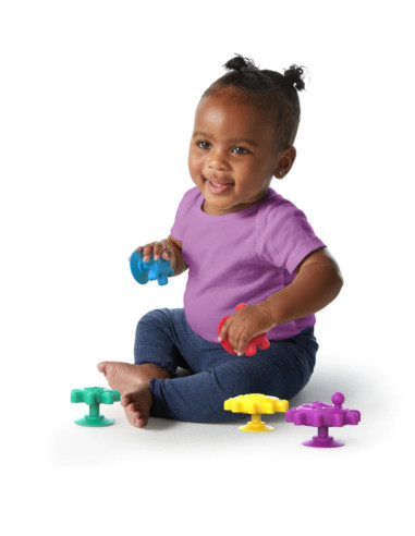 BB-12488,Baby Einsten - Set jucarii senzoriale Ventuzele vesele