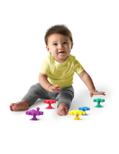 BB-12488,Baby Einsten - Set jucarii senzoriale Ventuzele vesele