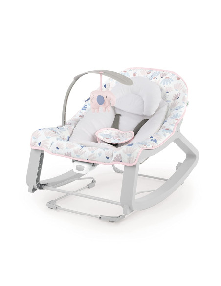 BB-12909,Ingenuity - Leagan si Balansoar Pink Cozy 3 in 1 Pink