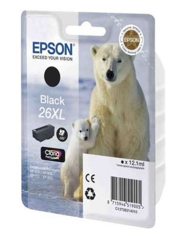 Cartus Cerneala Original Epson C13T26214010, Black,C13T26214010