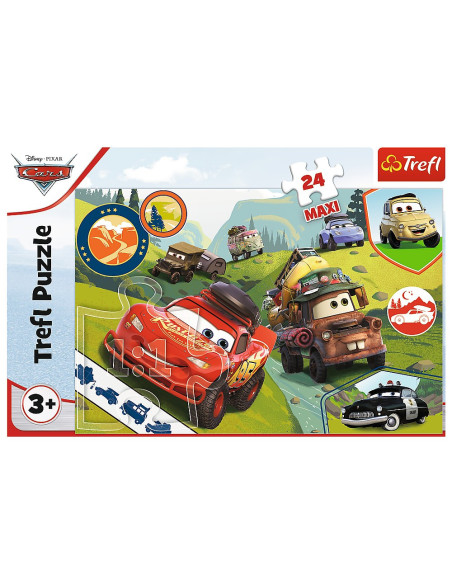 TR-14352|14352,Puzzle Trefl 24 Maxi Cars Masinutele Fericite