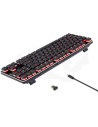 K590-BK_RD,Tastatura gaming mecanica wireless Redragon Mahoraga neagra iluminare rosie switch-uri rosii