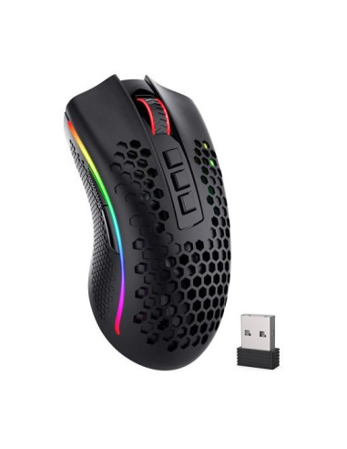 M808-KS,Mouse gaming wireless si cu fir Redragon Storm Pro negru iluminare RGB