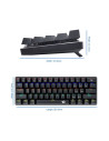 K613-KB,Tastatura gaming mecanica Redragon Jax neagra iluminare Rainbow