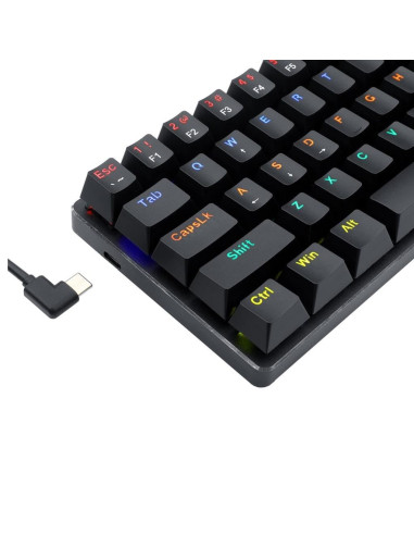 K613-KB,Tastatura gaming mecanica Redragon Jax neagra iluminare Rainbow