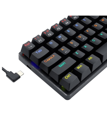 K613-KB,Tastatura gaming mecanica Redragon Jax neagra iluminare Rainbow