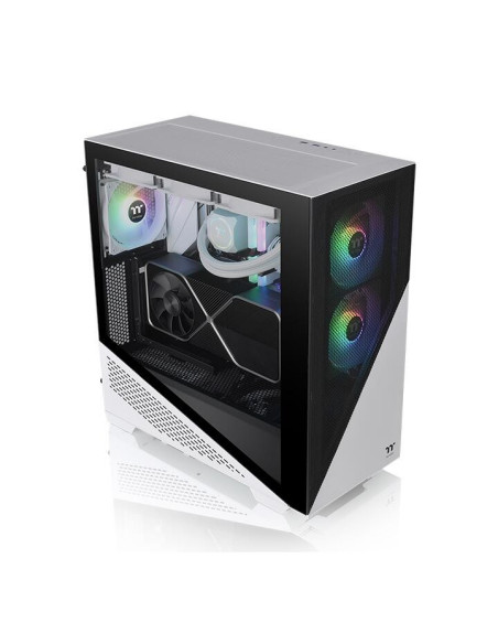CA-1S4-00M6WN-00,Carcasa Thermaltake Divider 370 Tempered Glass Snow aRGB alba