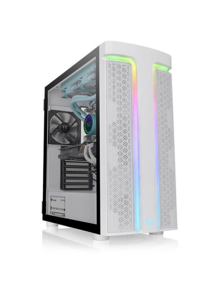 CA-1X4-00M6WN-00,Carcasa Thermaltake H590 Tempered Glass Snow aRGB alba