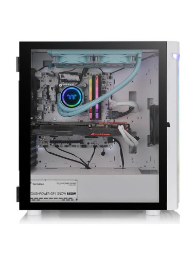 CA-1X4-00M6WN-00,Carcasa Thermaltake H590 Tempered Glass Snow aRGB alba