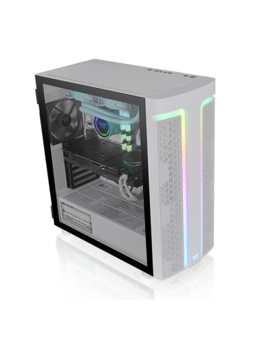 CA-1X4-00M6WN-00,Carcasa Thermaltake H590 Tempered Glass Snow aRGB alba