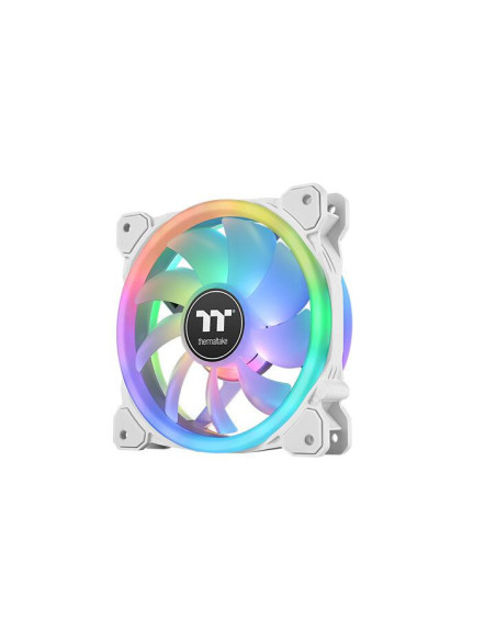 CL-F145-PL12SW-A,Set 3 ventilatoare Thermaltake Swafan 12 120mm albe iluminare aRGB
