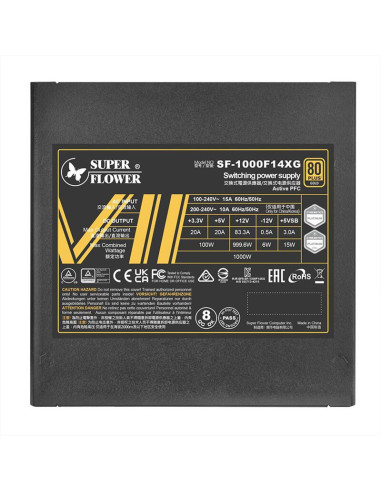 SF-1000F14XG,Sursa full modulara Super Flower Leadex VII Gold 1000W neagra