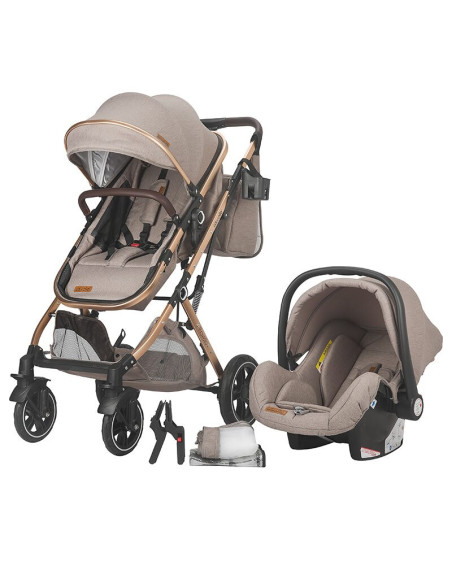 323061044,Carucior ultracompact 3in1 Coccolle Ravello Sand beige